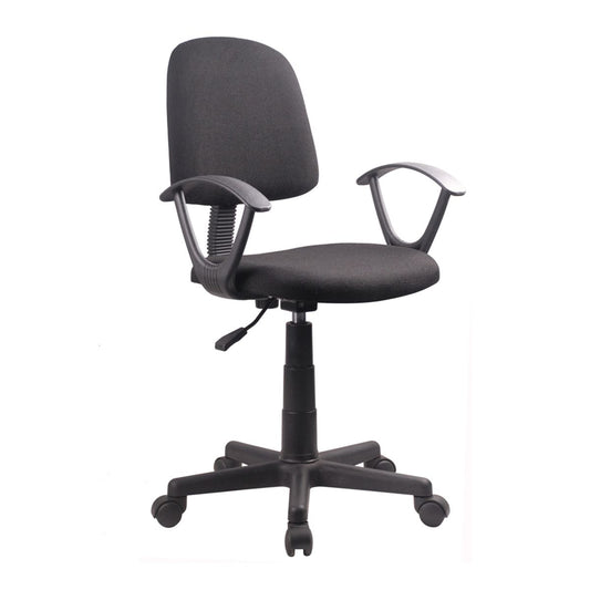 Καρέκλα Γραφείου ΔAΦNH Μαύρο Ύφασμα 55x48x82-94cm - Hippiehome.gr