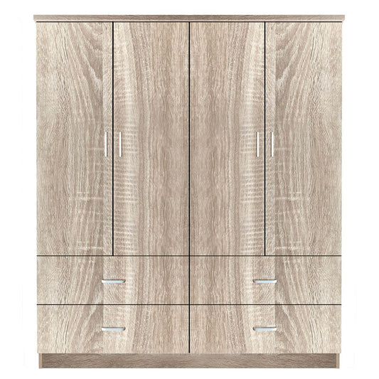 Ντουλάπα AMAZON LILY Φυσικό Χρώμα 160x50x180cm - Hippiehome.gr